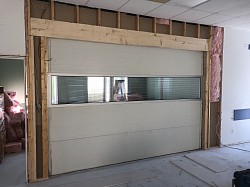 Wabamun interior 12x8 overhead door installation